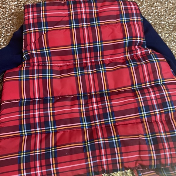 Blue and Red Plaid Tommy vest and shirt - Picture 5 of 7